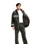 AllExtreme Reusable Two-Piece Raincoat With Transparent Face Shield Detachable Hood Two Pockets Carry Pouch Water Resistant Buttoned Rain Jacket3