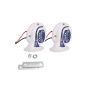 AllExtreme OLEX EXCHN01 Loud Snail Shaped Horn with 18 Magic Sound, Electric Air Siren for Motorcycle Car & Off Road Vehicle (1 Set)
