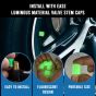 AllExtreme Fluorescent Tyre Valve Caps Illuminated Tire Cap Night Glow Luminous Wheel Covers Ideal for Cars and Bikes (Pack of 8, Green)