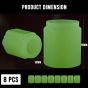 AllExtreme Fluorescent Tyre Valve Caps Illuminated Tire Cap Night Glow Luminous Wheel Covers Ideal for Cars and Bikes (Pack of 8, Green)
