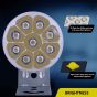 Allextreme EX09FLA 3 inch Off Road Driving Lamp With 9 LED Round Fog Light & Sturdy Aluminum Casing Ideal For Motorcycle, Cars & Bikes (9W, White Light, 2 Pcs)