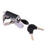 Allextreme EXHDCL1 Fork Disc Brake Lock Anti Theft 11mm Pin Wheel Locking Security with 3 Keys for Scooty, Motorcycles & Other Two Wheelers - Chrome