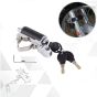 Allextreme EXHDCL1 Fork Disc Brake Lock Anti Theft 11mm Pin Wheel Locking Security with 3 Keys for Scooty, Motorcycles & Other Two Wheelers - Chrome