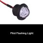 Allextreme EXP22L02 LED Parking Light 22 SMD Bright Pilot Headlight 11W License Plate Indicator Lamp Compatible With Motorcycle (2 Pcs, Red & Blue)