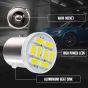 Allextreme EX-TPW2 BA9S LED Parking Light Super Bright 8 SMD Car Interior License Plate Wedge Dome Trunk Dashboard Bulb for Car Bike and Motorcycle (3W, White, 2 PCS)