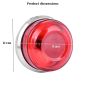 Allextreme EXTLA01 Bike Customized LED Tail Light Motorcycle Number Plate Brake Rear Lamp Compatible with Classic 350 Reborn- RED