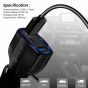 AllExtreme LZ- 368 Pro 36W Fast Car Charger 2 USB 1 Type C Port Quick 3.0 Charging Technology Smartphone Adapter Compatible with Sedans SUVs & Trucks