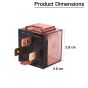 AllExtreme EXSAPHR Universal Horn Relay 80AMP Fuse Design Ideal for Tone Horns Compatible with Bikes, Cars & Trucks