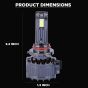 Allextreme Q15-9005 LED Headlight 150 Watt 9005 Car Driving Headlamp Bulb Lights 22000LM Chip Fog Light Ideal for Cars