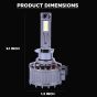 Allextreme Q15-H1 LED Headlight 150 Watt H1 Car Driving Headlamp Bulb Lights 22000LM Chip Fog Light Ideal for Cars