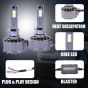 Allextreme Q15-H1 LED Headlight 150 Watt H1 Car Driving Headlamp Bulb Lights 22000LM Chip Fog Light Ideal for Cars