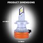 Allextreme K11-H7 LED Headlight 80 Watt H7 Car Driving Headlamp Bulb Lights 13000LM Chip Fog Light Ideal for Cars