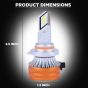 Allextreme K11-9006 LED Headlight 80 Watt 9006 Car Driving Headlamp Bulb Lights 13000LM Chip Fog Light Ideal for Cars