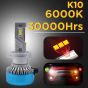 AllExtreme K10-H7 LED Headlight Conversion Kit 70W CREE LED Chips 11000LM Headlamp Bulbs Fog Light Ideal for Cars (Set of 2)