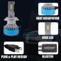 AllExtreme K10-H7 LED Headlight Conversion Kit 70W CREE LED Chips 11000LM Headlamp Bulbs Fog Light Ideal for Cars (Set of 2)