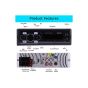 AllExtreme T-1 Car Stereo AM FM Radio Receiver/MP3 USB Aux-in Backlight Bluetooth Audio & Calling Head Unit Wireless Remote (Black)