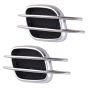 AllExtreme ETCRS2B Air Flow Vent Sporty Side Fender Decorative Vents Racing Look Universal Grill Duct Set of 2 for All Model Cars