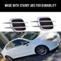 AllExtreme ETCRS2B Air Flow Vent Sporty Side Fender Decorative Vents Racing Look Universal Grill Duct Set of 2 for All Model Cars