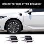 AllExtreme ETCRS2B Air Flow Vent Sporty Side Fender Decorative Vents Racing Look Universal Grill Duct Set of 2 for All Model Cars