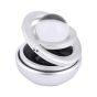 AllExtreme EXTPF0S Car Air Freshener Double Ring with Crystal Ball Solar Energy 360° Revolving Refillable Aromatherapy Diffuser Scented Perfume Fragrance (Silver)
