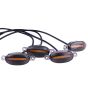 Allextreme EX4CG9L Car Grille Led Lamp Front Bumper Warning Insert Lights DRL Vehicle Accessory Compatible with Cars, Trucks, SUV (4 pcs, Yellow)