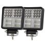 Allextreme EX38L02 48W Car Irradiation Lamp IP67 High-Intensity 38LED Dual Beamlight Vehicle Accessory Compatible with Cars Trucks SUVs- (Yellow & White, Pack of 2)