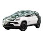 AllExtreme JCP5007 100% Tested Waterproof Car Body Cover Compatible with Jeep Compass Triple Stitched UV Heat Resistant Indoor Outdoor Body Protection (Army Print with Mirror)