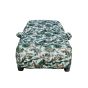 AllExtreme HAS5007 100% Tested Waterproof Car Body Cover Compatible with Maruti Suzuki S-Cross Triple Stitched UV Heat Resistant Indoor Outdoor Body Protection (Army Print with Mirror)