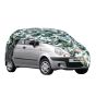 AllExtreme DM5007 100% Tested Waterproof Car Body Cover Compatible with Daewoo Matiz Triple Stitched UV Heat Resistant Indoor Outdoor Body Protection (Army Print with Mirror)