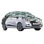 AllExtreme HXS5007 100% Tested Waterproof Car Body Cover Compatible with Hyundai Xcent Triple Stitched UV Heat Resistant Indoor Outdoor Body Protection (Army Print with Mirror)