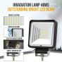 Allextreme EX-FGLW-01 64 LED Irradiation Lamp Water Resistant High-Intensity 48 Watt Power Work Light Compatible with Cars Trucks SUVs and ATVs (White, Pack of 1)