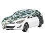 AllExtreme HAK5007 100% Tested Waterproof Car Body Cover Compatible with Hyundai Accent Triple Stitched UV Heat Resistant Indoor Outdoor Body Protection (Army Print with Mirror)