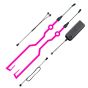 AllExtreme EXTPZ2P EL LED Helmet Light Strip with 3 Modes Flashing Night Bike Motorcycle Riding Signal Sticker (Pink)