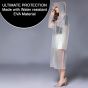 AllExtreme EVA Raincoats Transparent Reusable Water Resistant with Hood and Sleeves for Women Men Camping Rainy Season Travel (EXM1-PN-L)