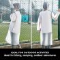AllExtreme EVA Raincoats Transparent Reusable Water Resistant with Hood and Sleeves for Women Men Camping Rainy Season Travel (EXM1-BL-XL)
