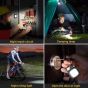 Allextreme Keychain Flashlight 4 Light Mode Magnetic Work LED 6W USB Rechargeable Bottle Opener Water Resistant for Camping & Nighttime Trekking
