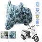 AllExtreme 100% Tested Waterproof Scooty Cover Dustproof Indoor Outdoor UV Protection Rain Bike Body Cover Compatible for Activa Maestro and All Two Wheeler Scooter (Army Green, Large)