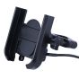 Allextreme EXUMH02 Mobile Phone Stand Handle Bar Mount Smartphone Holder Flexible & Rotational Cradle Accessory for Motorcycles Scooters (Black)