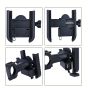Allextreme EXUMH02 Mobile Phone Stand Handle Bar Mount Smartphone Holder Flexible & Rotational Cradle Accessory for Motorcycles Scooters (Black)