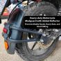 AllExtreme Universal Tyre Hugger with Reflectors Rear Mudguard Reflective Splash Guard Compatible with Bikes Motorcycles (Black)
