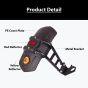 AllExtreme Universal Tyre Hugger with Reflectors Rear Mudguard Reflective Splash Guard Compatible with Bikes Motorcycles (Black)