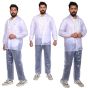 AllExtreme Crystal Men Raincoat with Adjustable Hood Water Resistant Reusable Rainwear Drawstring Hem Set of Top & Bottom with Carrying Pouch (XXL)