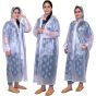 AllExtreme Crystal Women Raincoat with Adjustable Hood Water Resistant Reusable Rainwear for Ladies with Carrying Pouch (XXL)
