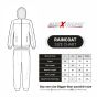 AllExtreme Wood Raincoat Set with Drawstring Hem Adjustable Hood & Pants Rain Gear Wet Weather Protection Rainsuit with Carrying Pouch