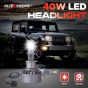 AllExtreme Hyperdrive K40-9006 LED Headlight 40W Conversion Kit 3200LM Car Driving Headlamp Bulb 6000K Super Bright Beam Fog Light Chip Fog Light for SUVs Trucks Sedans