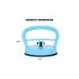 AllExtreme Car Dent Puller Paintless Damp Remover Rubber Vacuum Suction Cup Durable Handle Lifter for Glass Tiles Mirrors Screen (Blue)