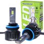 AllExtreme Hyperdrive H8 / H11 LED Headlight 200W Conversion Kit 22000LM Car Driving Headlamp Bulb 6000K Super Bright Beam Fog Light Chip Fog Light for SUVs Trucks Sedans