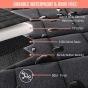 Allextreme EXGCS01 Dog Car Seat Cover Backseat Pet Travel Protector for Hatchbacks Polyester Nonslip Backing & Hammock Padded Machine Washable Water Resistant Universal Fit for All Cars (Black)