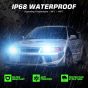 AllExtreme 120 Watt 9006 Car LED Headlight 22,000LM Super Bright Beam 6500K N37 Led Chips Conversion Kit Car Bulb Driving Headlamp Fog Light for SUVs Trucks Sedans