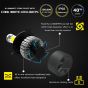 AllExtreme 72 Watt H3 Car LED Headlight 9000LM Super Bright Beam 6500K S2 Led Chips Conversion Kit Car Bulb Driving Headlamp Fog Light for SUVs Trucks Sedans